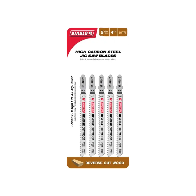 4 In. High-Carbon Steel Jig Saw Blades — 10 Tpi For Precision Wood Cutting 1