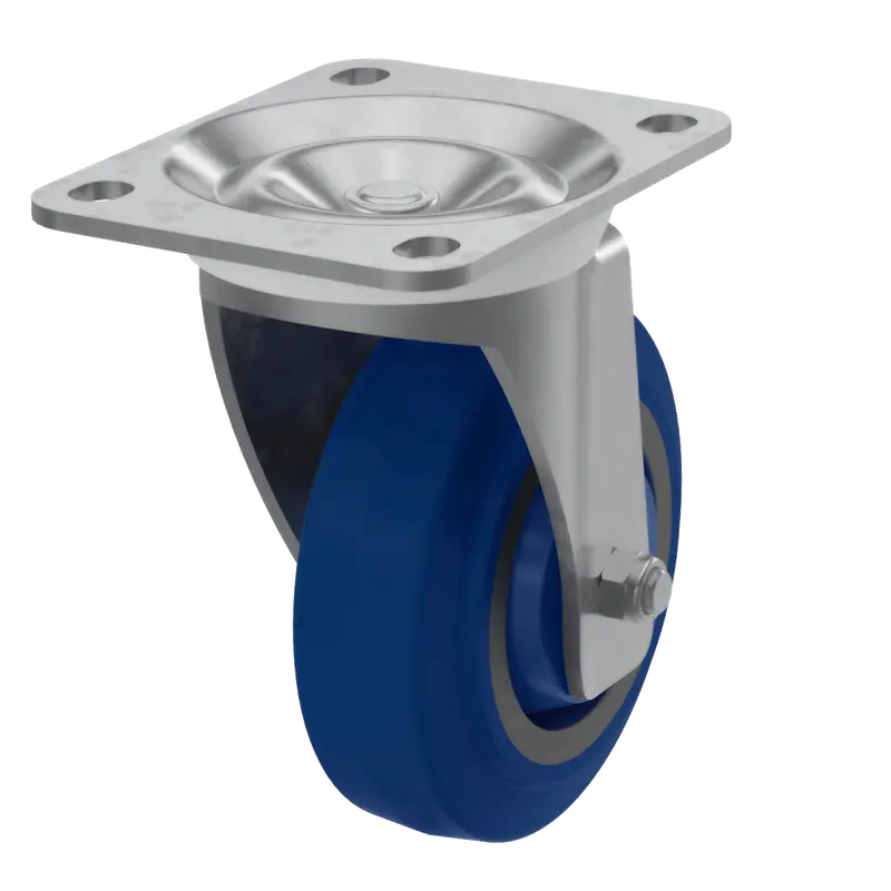 4" Tch Blue Finish Swivel Caster 1