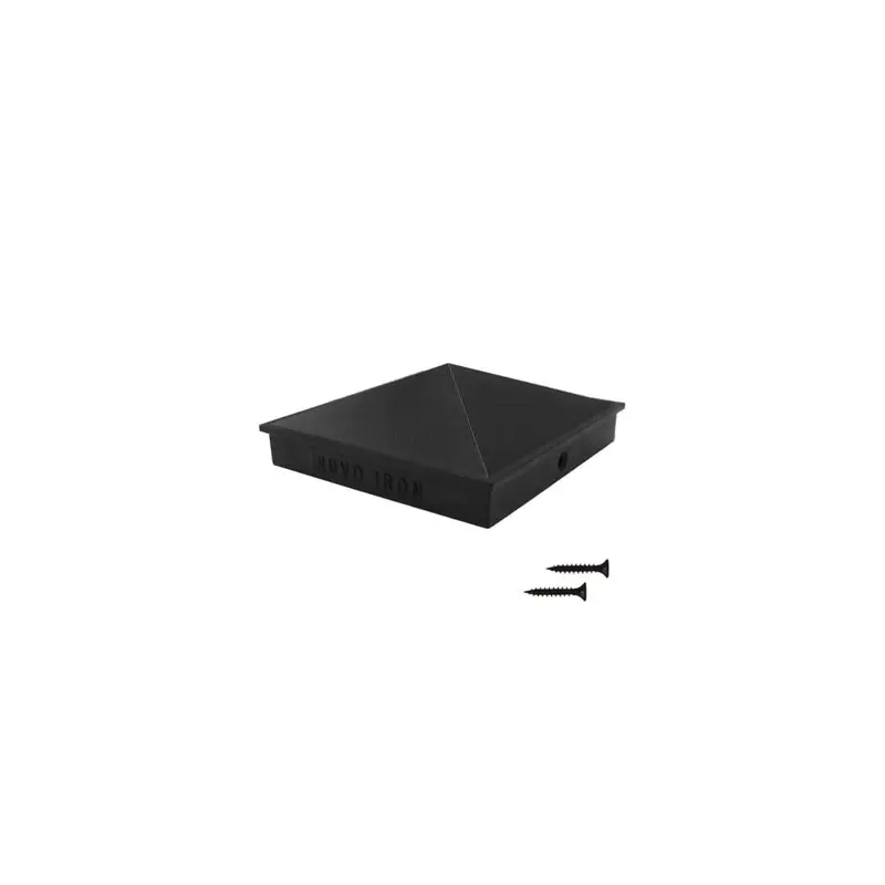 4X4 Black Aluminum Ornamental Pyramid Post Cap 1