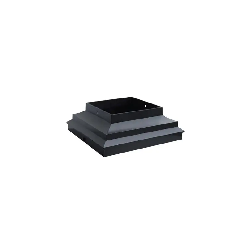4X4 Plastic Post Base Skirt With Integrated Cap Adapter 1