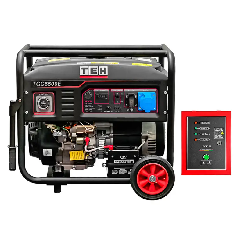 5.5 Kw Gasoline Generator – Electric Start With Ats & 7-Pin Transfer Switch 1