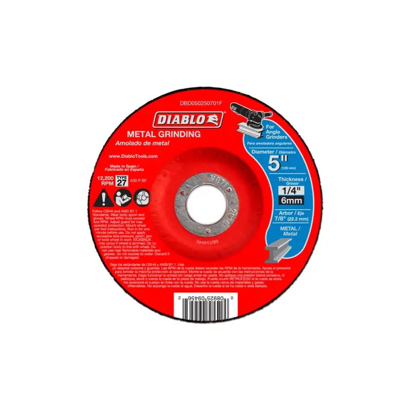 5-Inch Type 27 Heavy-Duty Metal Grinding Disc 1