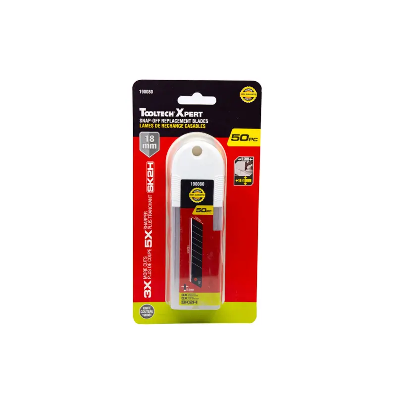 50-Pack Sk2H Snap-Off Utility Blades (18Mm) With Built-In Dispenser 1
