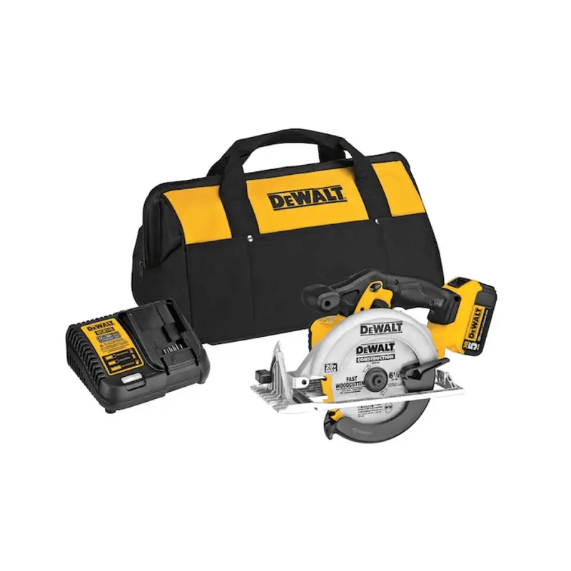 6-1/2" 20V Max Cordless Circular Saw Kit With 5.0 Ah Battery – Dcs391P1 1