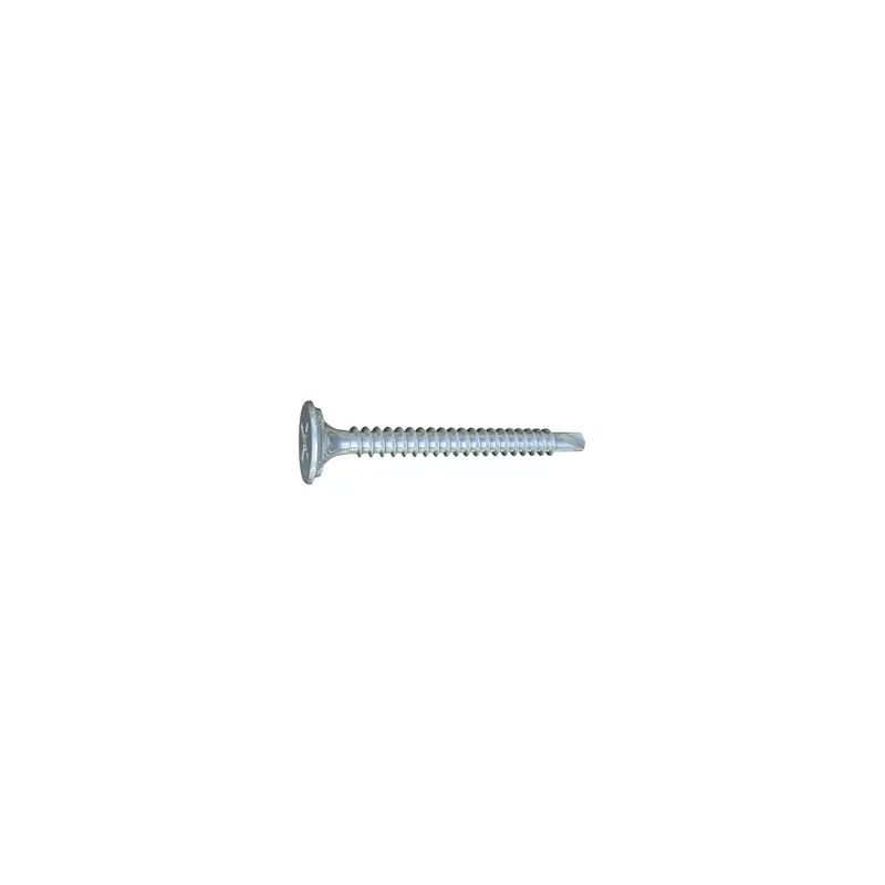 6 Gauge × 1-5/8-Inch Phillips Scavenger Head Fine-Thread Drill-Point Screws — Clear Zinc Bulk Pack 1