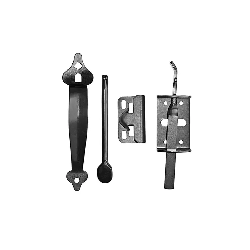 6-Inch Black Galvanized Thumb Latch – Heavy-Duty Fastener 1