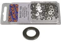 #6 Nickel-Plated Flat Washers – 100-Count (54-537-100) 1