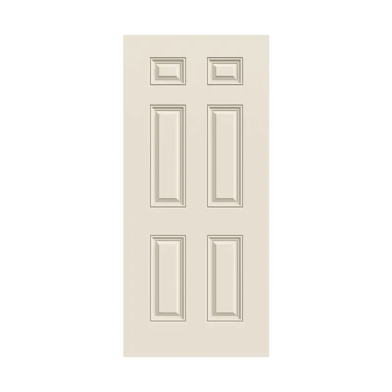 6-Panel Steel Exterior Entry Door – Prehung, Insulated, Weather-Resistant Front Door 1