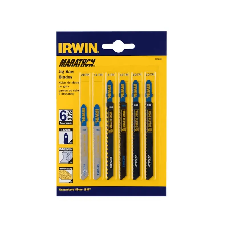 6-Piece T-Shank Jig Saw Blade Assortment – Versatile Cutting Set 1