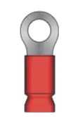 #6 Stud Ring Terminal With Vinyl Insulation For 22–18 Awg Wire (14-Pack) 1