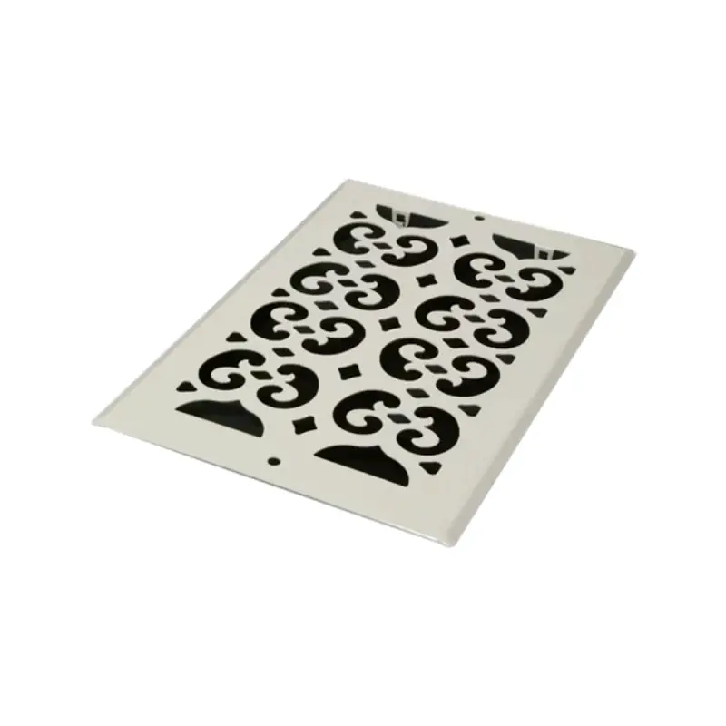 6" X 10" Decorative White Painted Cold Air Register 1