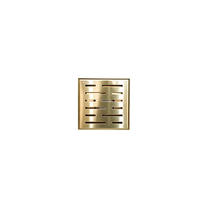 6X6-Inch Square Shower Drain Grate – Matte Stainless Steel Finish (Hts-G01) 1
