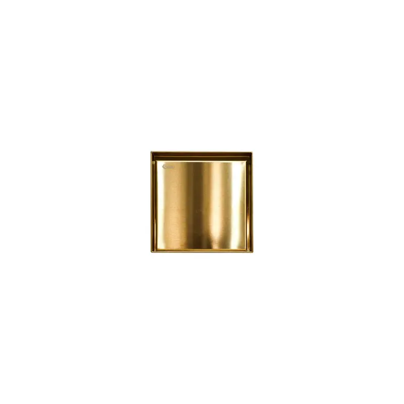 6X6-Inch Square Shower Drain With Tile-In Frame – Brushed Nickel (Hts-T02) 1