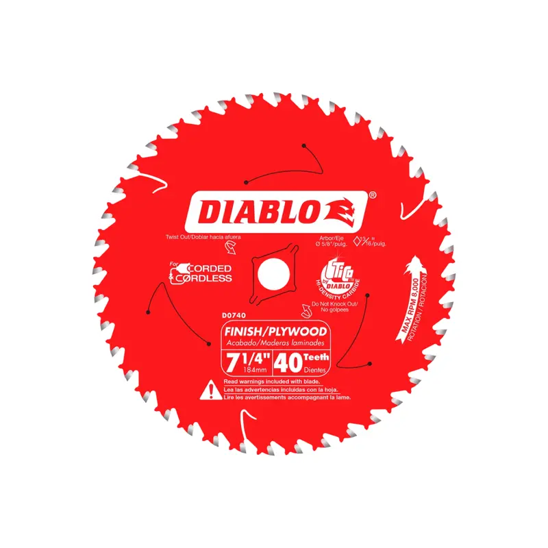 7-1/4-Inch 40-Tooth Finishing Circular Saw Blade 1