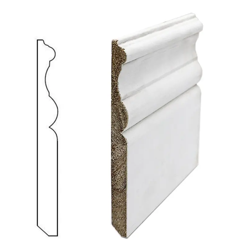 7-1/4-Inch By 11/16-Inch Solid Wood Baseboard – 12-Foot Length, A12 1