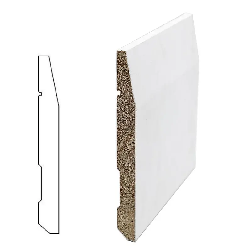 7-1/4-Inch Tall × 12-Foot Beveled Wood Baseboard Trim – Model Ae12 1