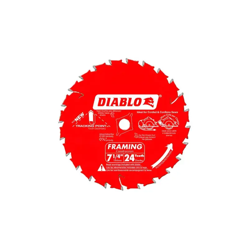 7.25-Inch X 24-Tooth Framing Circular Saw Blade (2-Pack) 1