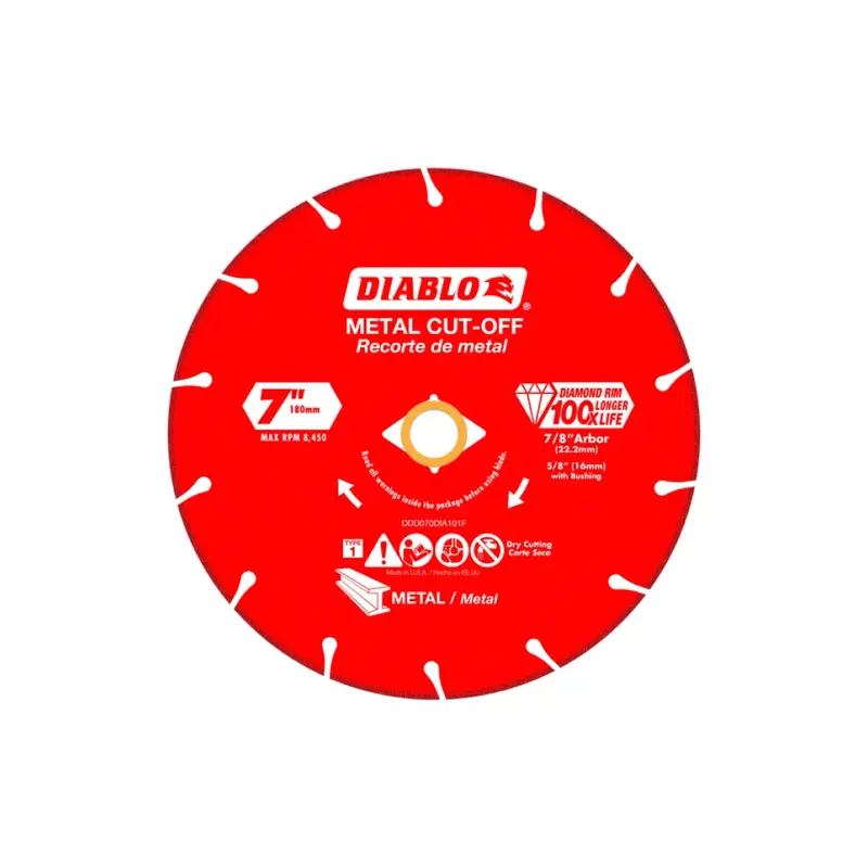 7-Inch Diamond-Coated Metal Cut-Off Disc For Precision Cutting 1