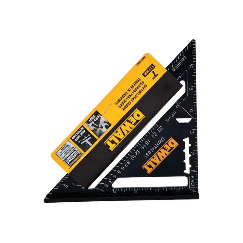 7" Premium Rafter Square – Stainless Steel Layout Tool With Etched Graduations 1