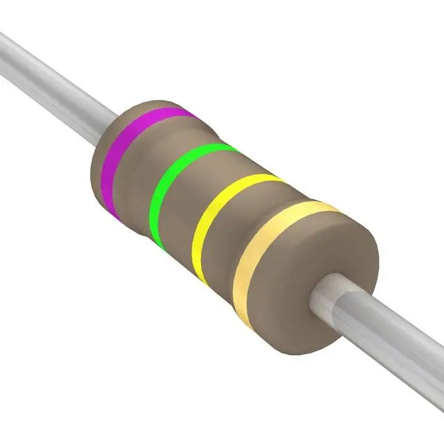 750 Kω Carbon Film Resistor — 0.5 W, ±5% Tolerance 1