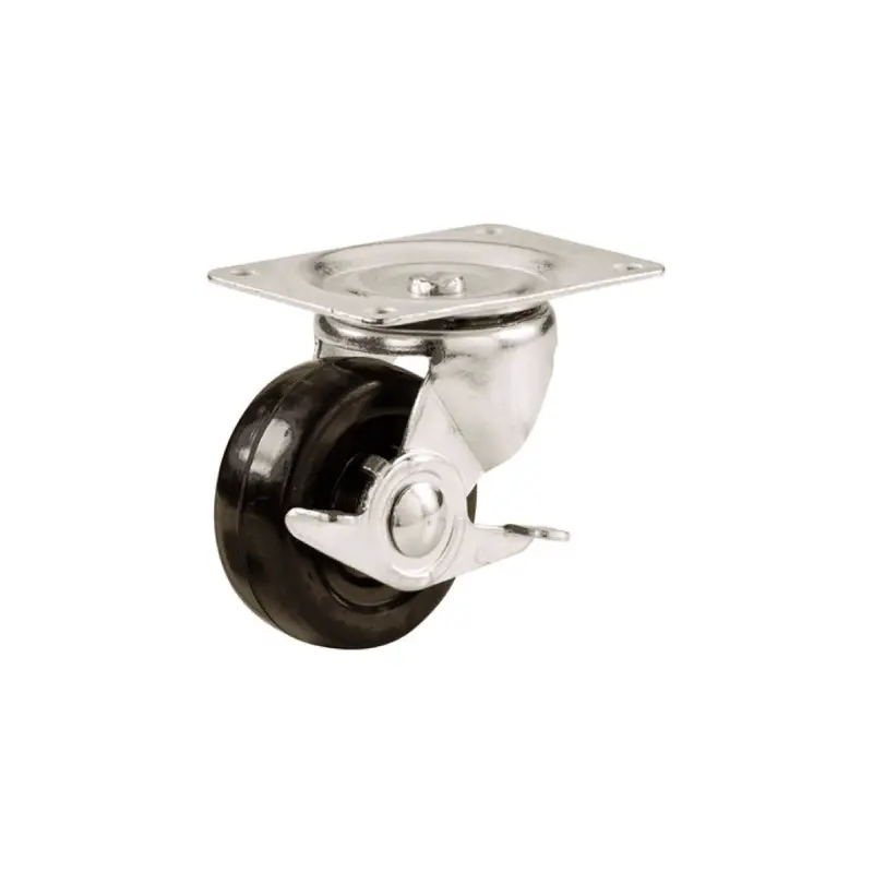 75Mm Swivel Caster With Brake – 3-Inch Wheel Diameter 1