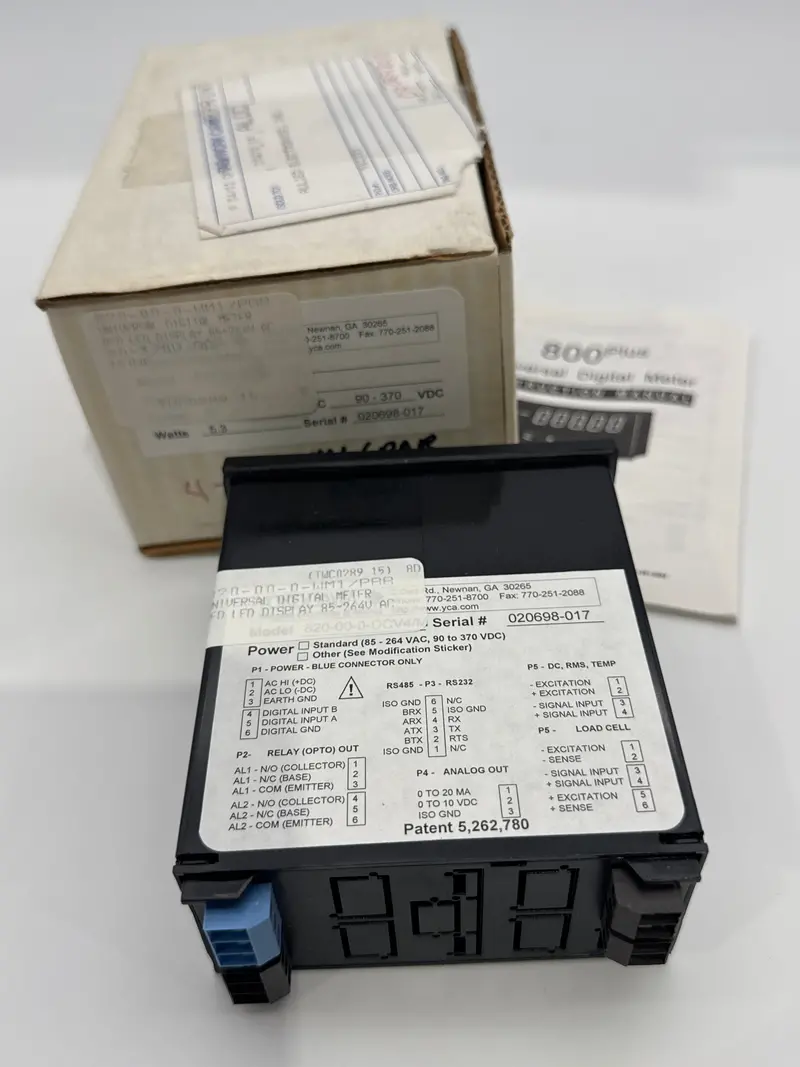 820-00-0-Wm1/Pbb Yokogawa Digital Panel Meter 1