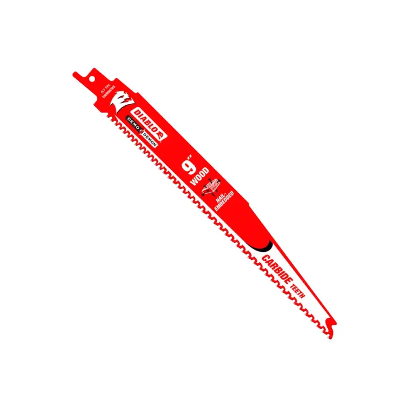 9-Inch Demo Demon Carbide Reciprocating Saw Blade — 5/7 Tpi For Nail-Embedded Wood 1