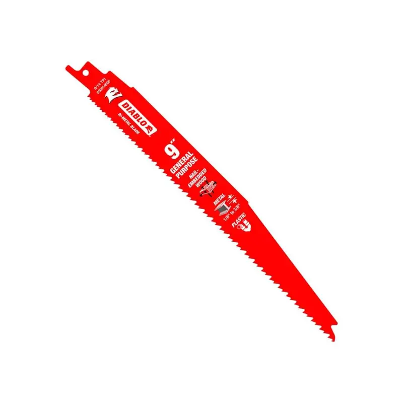 9" Multi-Material Bi-Metal Reciprocating Blade – Wood, Metal & Plastic (25-Pack) 1