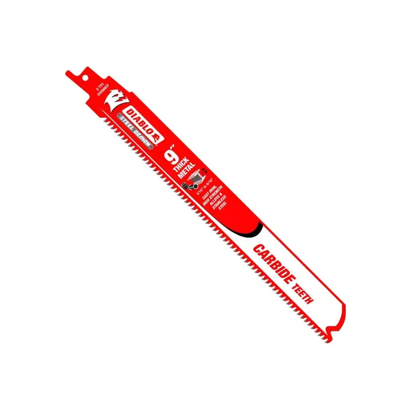 9" Steel Demon Carbide Reciprocating Blade – Heavy-Duty Metal Cutting 1