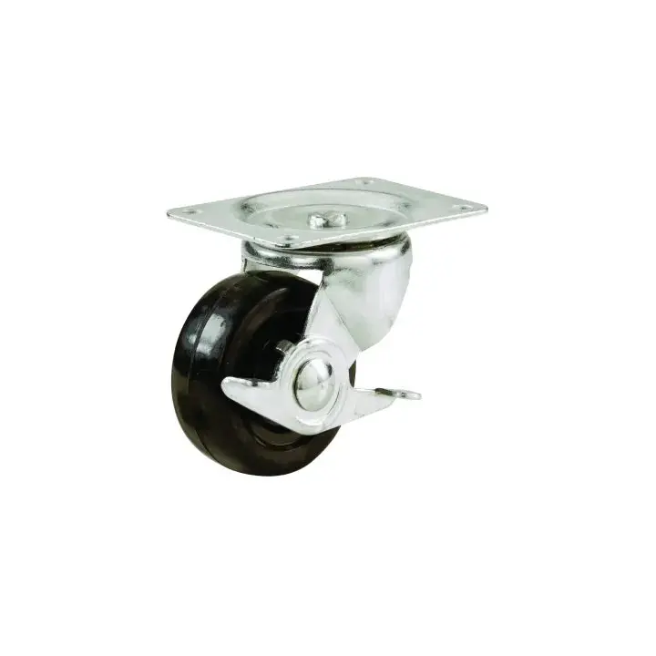 9509 Swivel Caster – 50 Mm (2") Wheel With Brake, Heavy-Duty Load Rating 1