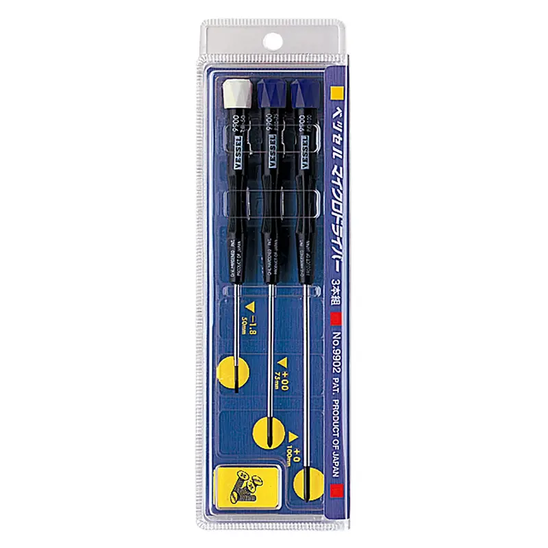 9902E Micro Precision Screwdriver Set – 3-Piece No. 9002 Kit 1
