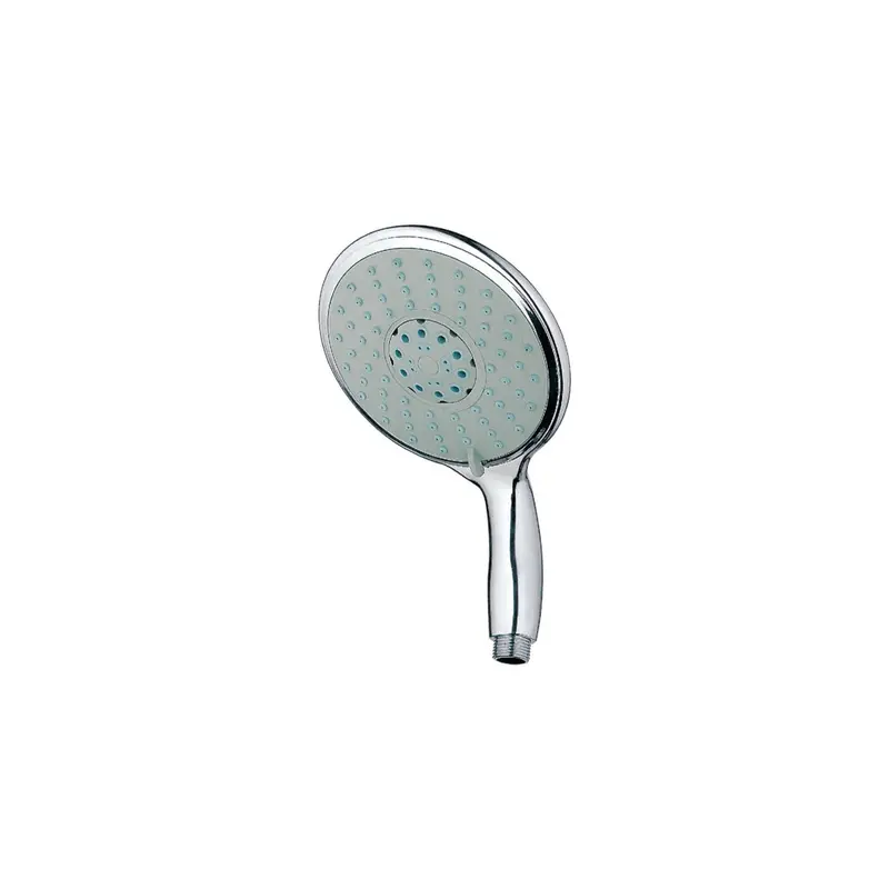 Abs Round 6-Inch Handheld Showerhead – Triple-Setting, Chrome Finish 1