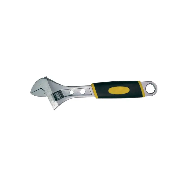 Adjustable Combination Wrench With Heat-Treated Chrome Steel Jaws And Pro-Grip Handle 1