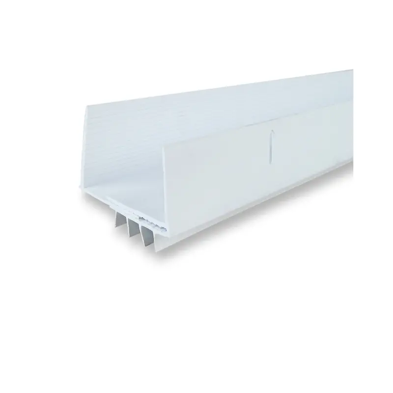 Adjustable White U-Shaped Vinyl Door Bottom Seal – 2-13/16 In X 36 In 1