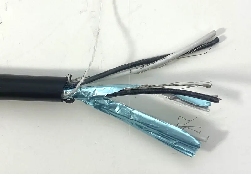 Advanced Digital 8743A 3-Pair Shielded Loop Lead-In Cable – 18 Awg, Foil + Drain, Imsa 50-2 1