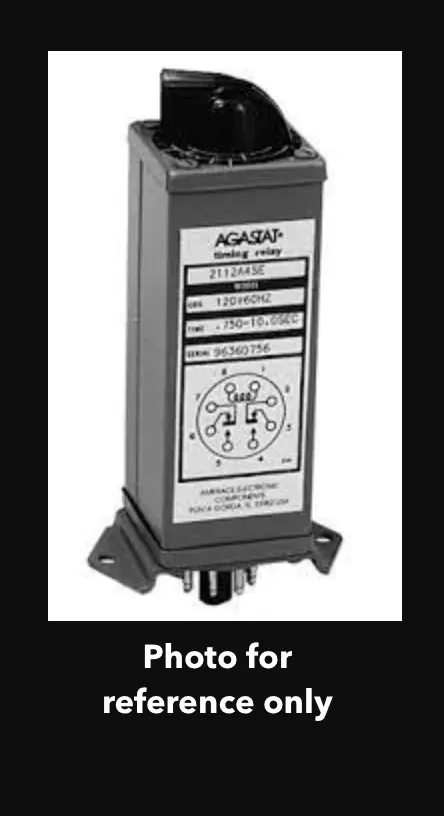 Agastat/Tyco 2122Ah2Se Off-Delay Relay – 0.75–10 Sec, 120Vac, Hermetically Sealed 1