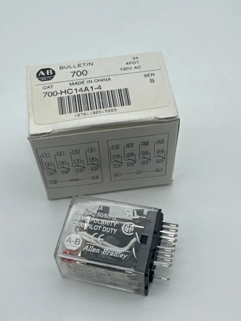 Allen-Bradley 700-Hc14A1-4: 4Pdt Relay, 120V Ac, 3A Rating 1