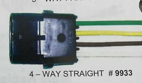 Alternative 4-Pin Male Weather-Pack Connector – 10" 16 Awg, Model 9933P 1