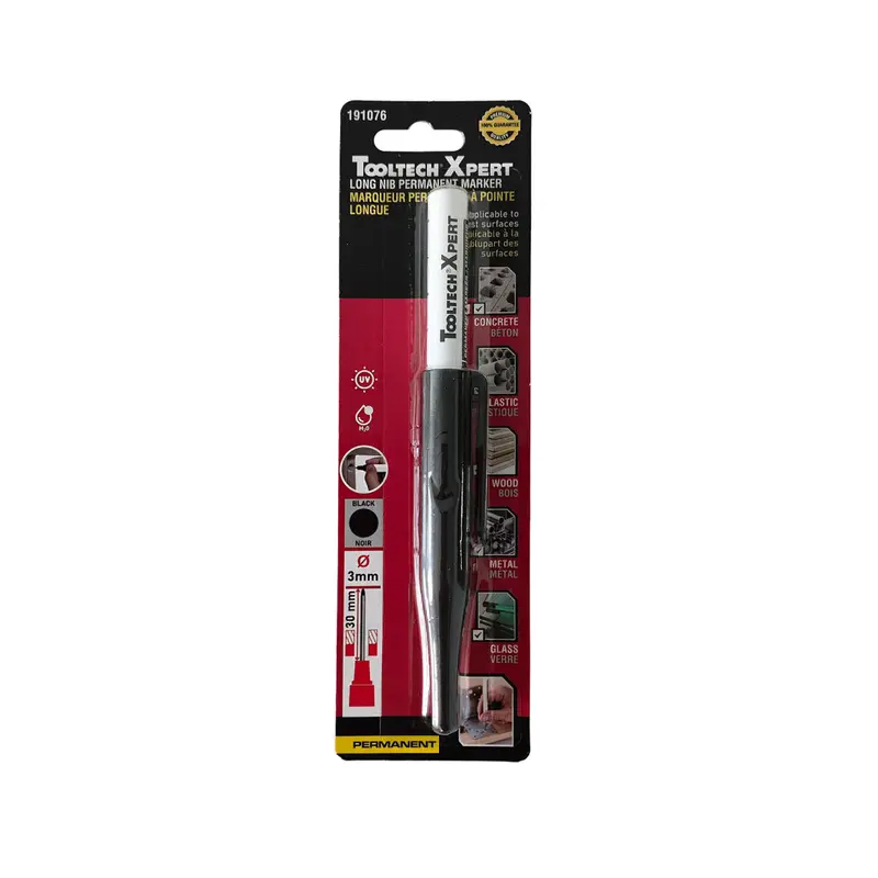 Aluminum-Bodied Permanent Marker With Extra-Long Nib 1