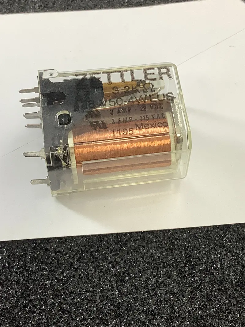 Amer Zettler Az428-V50-4Wlus Dpdt Relay — 24 Vdc, 3 A, 3.2 Kω Coil 1
