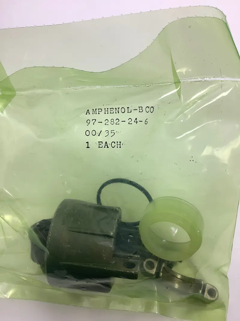 Amphenol 97-282-24-6 Cable Strain Relief – Mil-Spec Clamp For Size 24 Cables 1