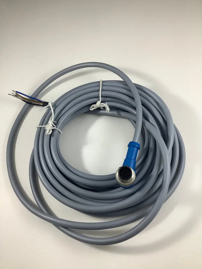 Amphenol C164-10G403-050-10 3-Pin Male Molded Cordset – 5 Meter M12 Sensor Cable 1