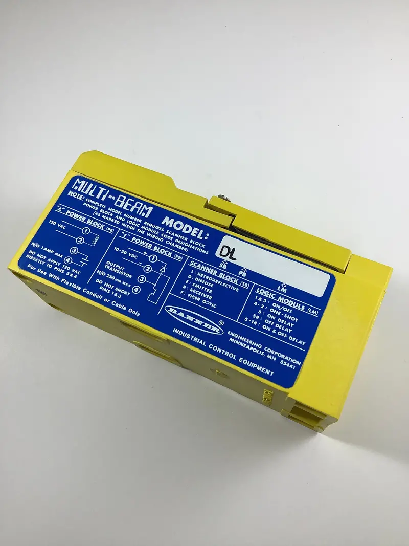 Banner Sbdl1 Multi-Beam Safety Scanner – 18-Inch Range, Lm1 Logic Block, Pb-A Power Block 1