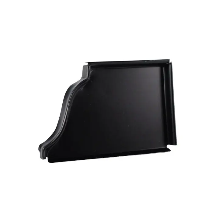 Black Low-Gloss Aluminum Gutter Left End Cap – Precision-Matched Closure 1