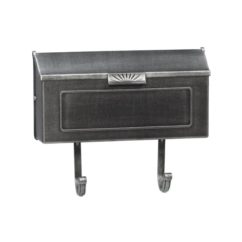 Cast Aluminum Swedish Silver Mailbox – 16" X 8.25" X 4.25" 1