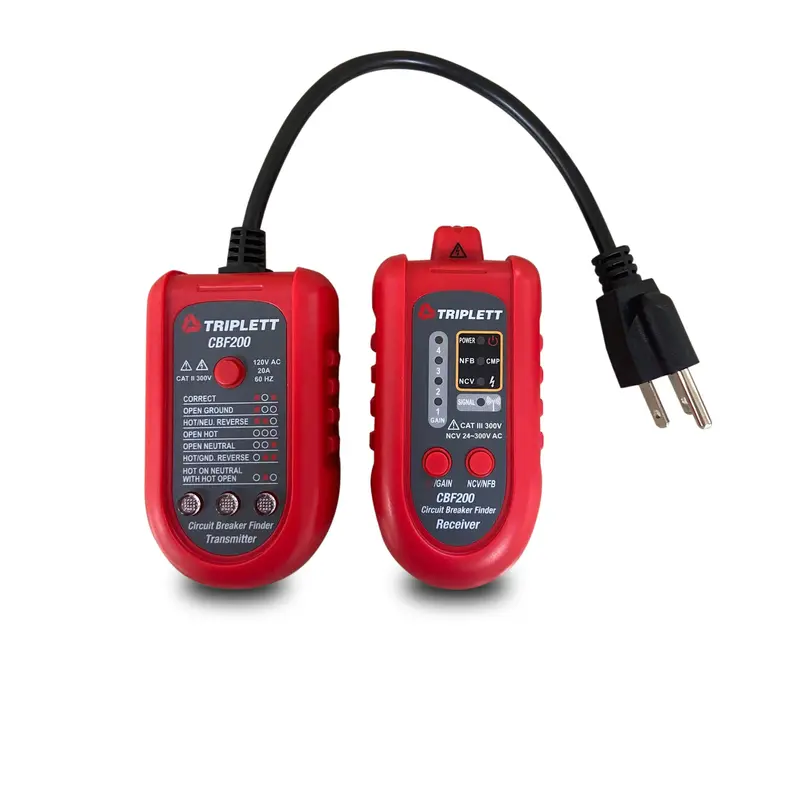 Cbf200 3-In-1 Circuit Breaker Finder With Voltage Detection And Outlet Tester 1