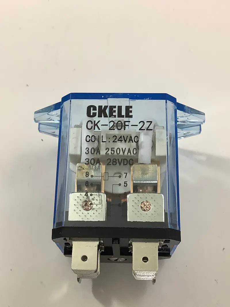 Ck-20F-2Z-24Vac Dpdt 24Vac Relay – 30-Amp Flange Mount 1
