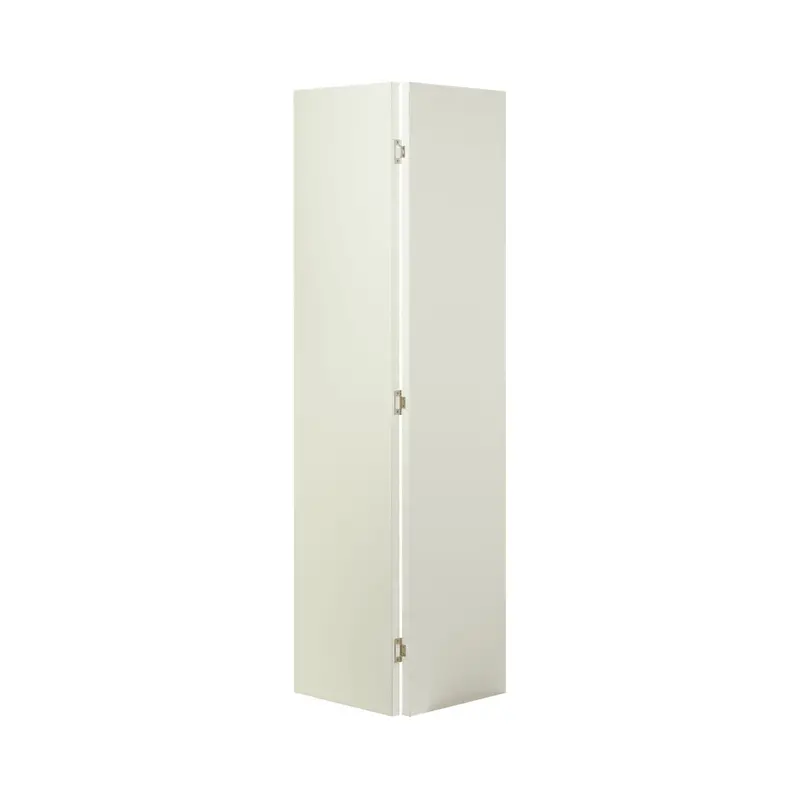 Colonial Primed Textured Composite Bi-Fold Closet Door Set – Flush Style 1