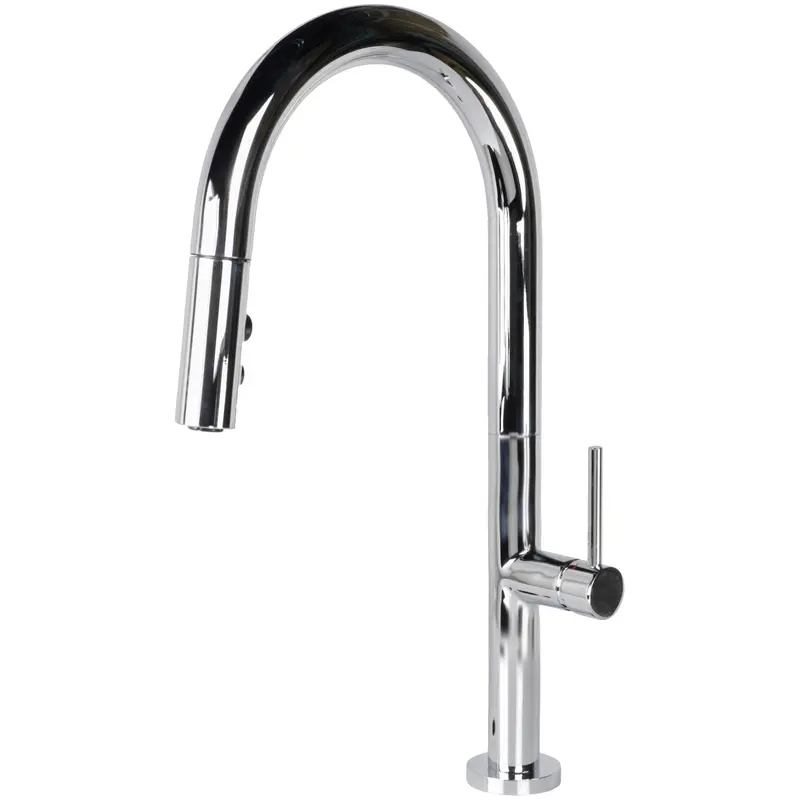Commercial-Style Kitchen Faucet With High-Arc Spout – Model B23304 1