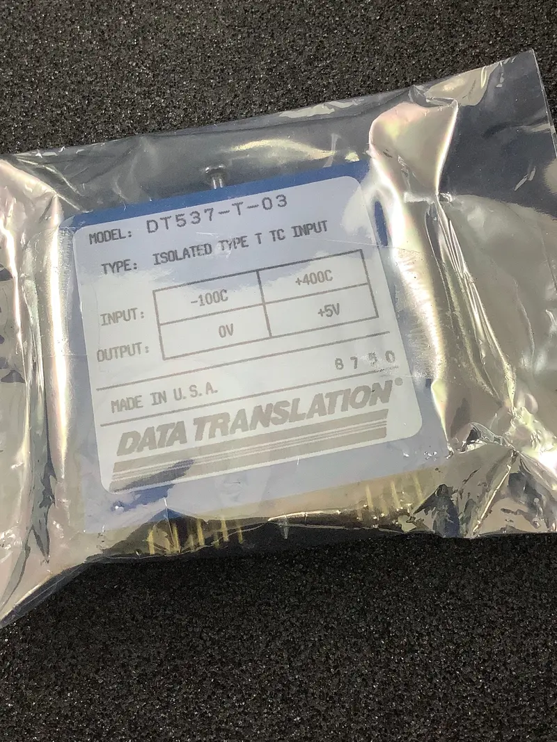 Data Translation Dt537-T-03 Isolated Thermocouple Input Module – Type T Support 1